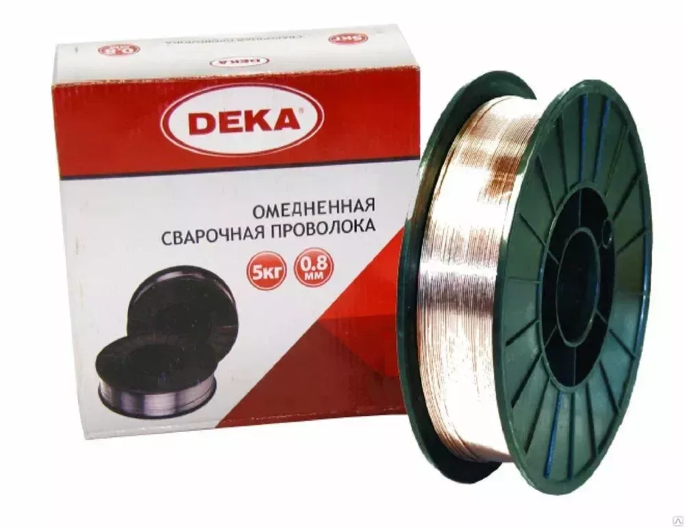 Проволока сварочная ER-70S-6 DECA / D200 / 0.8мм (5кг)